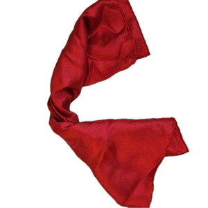 100% silk red scarf square Twilly bag scarf